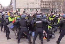 ТО ЈЕ ТА ДЕМОKРАТИЈА: На дан ЕУ избора, полиција тукла демонстранте по Бриселу! (ВИДЕО)
