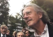 МНОГО ИХ БОЛИ! Пријатељ Срба, Петер Хандке на удару Шиптара у Ослу (ВИДЕО) Фото: Twitter video printscreen