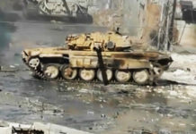 ЧЕЛИЧНА ПЕСНИЦА РУСИЈЕ РАСТУРА ЏИХАДИСТЕ! Сиријски тенкиста погодио терористе тачно у милиметар (ВИДЕО) Фото: Youtube printscreen