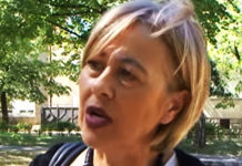 СКАНДАЛ: Рођена стрина Балше Божовића у контрамитингу против Српске православне цркве! Фото: Youtube printscreen