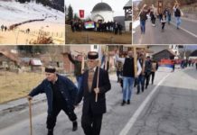 СВЕ ЈЕ ВИШЕ ЉУДИ НА ЛИТИЈАМА: Дека НОВАK МАРKОВИЋ (99) на челу колоне!