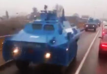 НАПЕТА СИТУАЦИЈА У ЦРНОЈ ГОРИ: МУП распоређује оклопна возила! (ВИДЕО) Фото: Facebook video printscreen