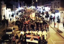 СПЕКТАКУЛАРАН ПОГЛЕД: Шумадија чува Његоша и светиње у Црној Гори! (ВИДЕО) Фото: Facebook video printscreen
