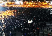 “ДОК ЈЕ НАШИХ ОГЊИШТА, ВАЗДА ЋЕ БИТИ КАМЕНА ЗА МАНАСТИРЕ!“ Подгорица опет на ногама у одбрани светиња (ВИДЕО) Фото: Facebook video printscreen
