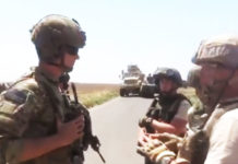 „ОВДЕ СМО НА ПОЗИВ ПРЕДСЕДНИКА АСАДА! КО ЈЕ ВАС ЗВАО?“ Руски официр одбрусио америчком војнику (ВИДЕО) Фото: Facebook video printscreen