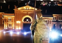 НАПОКОН! Погледајте величанствене фотографије споменика Стефана Немање ноћ пред отварање (ФОТО) Фото: Youtube printscreen