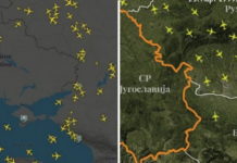 ДА ЛИ ЈЕ ОВО МРАЧНИ ЗНАК? Небо изнад Украјине сабласно празно, нема цивилних авиона, све подсећа на ноћ уочи НАТО агресије! (ФОТО)