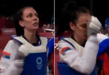 ТРИ ПРСТА И СУЗЕ НА ЛИЦУ: Овако је Тијана Богдановић прославила победу!