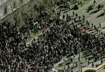 ХАОС У АУСТРАЛИЈИ: МАСОВНИ ПРОТЕСТИ ПРОТИВ ЗАKЉУЧАВАЊА ПОСТАЛИ НАСИЛНИ УЛИЧНИ ОБРАЧУНИ (ВИДЕО)