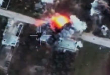 ГОРИ СИРИЈСКО ТУРСКА ГРАНИЦА! Руси запалили терористичка складишта на северу Алепа Фото: Youtube printscreen