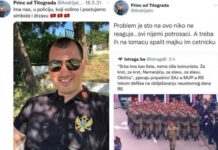Полицајац “комита” хоће да СПАЉУЈЕ Србе: Језива претња и увреде, смета му Дан Републике Српске (ФОТО)