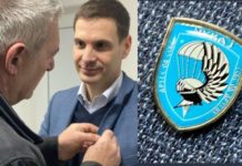 Председник ДСС Милош Јовановић добио признање ветерана 63. падобранске бригаде (ФОТО)