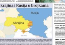 „ДАНАС“ ОТЦЕПИО КОСОВО И МЕТОХИЈУ: Објавили мапу Србије без јужне покрајине (ФОТО)