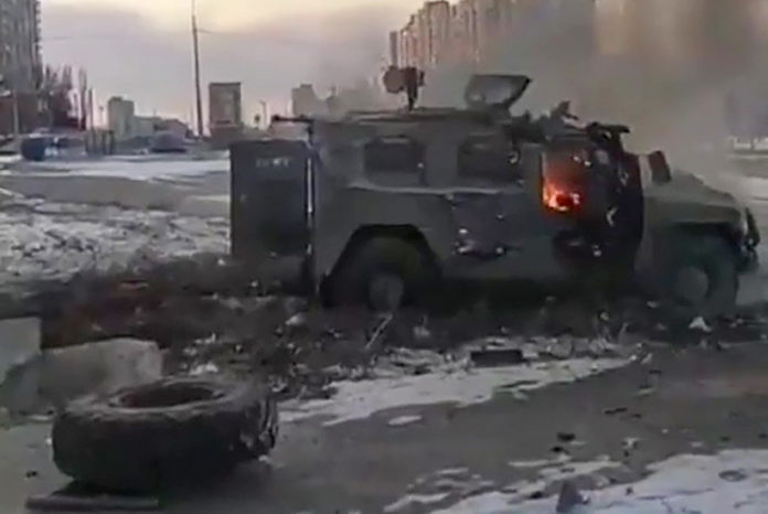 Ukrainian forces destroy Russian armored vehicle in Kharkivâââââââ