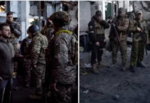 ВАГНЕРОВЦИ СЕ РУГАЈУ ЗЕЛЕНСКОМ: Ослободили фабрику па се сликали на месту где је недавно делио ордење (ФОТО)
