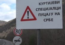 „КУРТИЈЕВИ СПЕЦИЈАЛЦИ ПУЦАЈУ НА СРБЕ“ Постављено упозорење код пункта у чијој близини је РОСУ упуцао Србина (ВИДЕО)