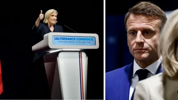 le pen macron