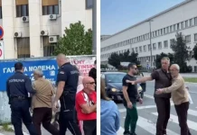 Скандал! Полиција помаже блокадерима да малтретирају човека?! (ВИДЕО)
